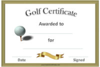Golf Awards | Funny Certificates, Gift Certificate Template inside New Golf Certificate Templates For Word
