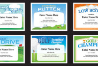 Golf Certificates | Golfing Award Templates Golf Team Tournament throughout New Golf Certificate Templates For Word