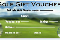 Golf Gift Certificate Template: 13 Help 2020 | Gift pertaining to Golf Gift Certificate Template