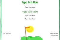Golf Gift Certificate Template | Gift Certificate Template with regard to Golf Certificate Template Free