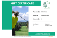 Golf Gift Certificate Template – Pdf Templates | Jotform with regard to Best Golf Gift Certificate Template
