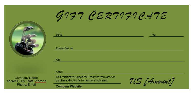 Golf Gift Certificates » Officetemplates in Best Golf Gift Certificate Template