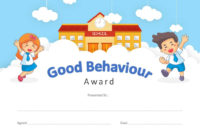 Good Behavior Award Powerpoint Certificate – Pslides with regard to New Good Behaviour Certificate Template 10 Kids Awards