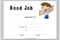 Good Job Certificate Template Download Printable Pdf inside Good Job Certificate Template Free