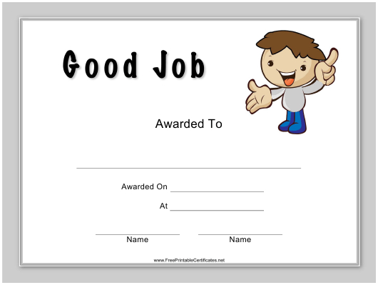 Good Job Certificate Template Download Printable Pdf with regard to New Good Job Certificate Template