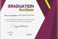 Graduation Certificate Template For Ms Word Download At Http inside Best Professional Certificate Templates For Word