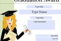 Graduation Gift Certificate Template Free | Certificate within Graduation Gift Certificate Template Free