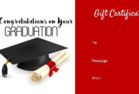 Graduation Gift Certificate Templates – 101 Gift Certificate for Graduation Gift Certificate Template Free