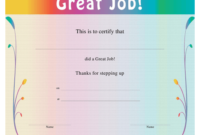 Great Job Certificate Template Download Printable Pdf in New Good Job Certificate Template