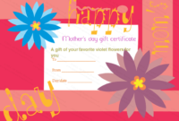 Greek Anemone Mother'S Day Gift Certificate Template with regard to Mothers Day Gift Certificate Template