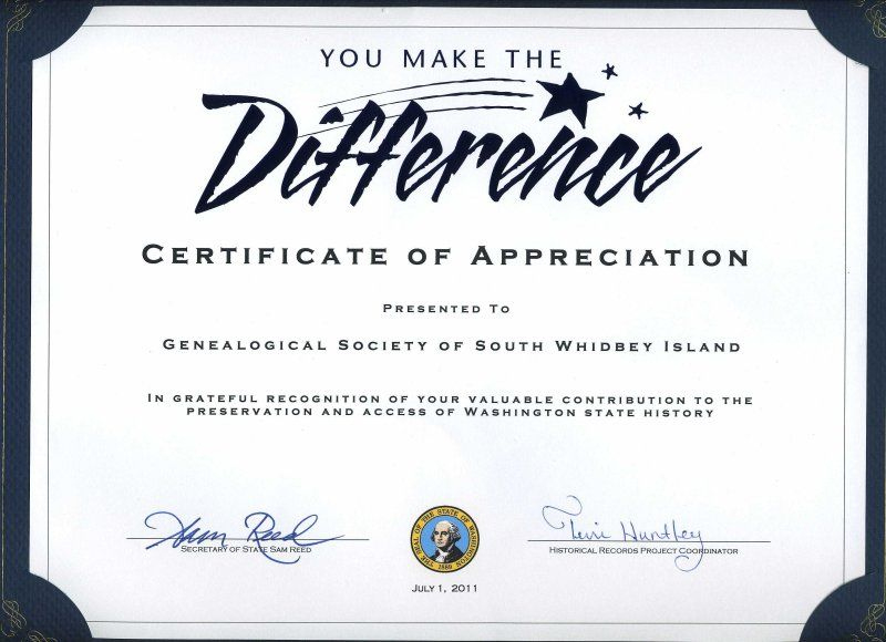 Gsswi: Awards | Certificate Of Recognition Template in Best Volunteer Of The Year Certificate Template