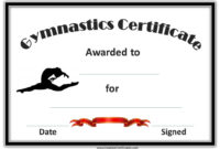 Gymnastics Awards | Certificate Templates, Award Template intended for Gymnastics Certificate Template