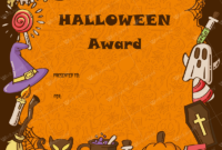 Halloween Award Certificates – 5+ Printables For Microsoft Word inside Halloween Certificate Template