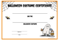Halloween Costume Certificate – Free Printable with Halloween Costume Certificate