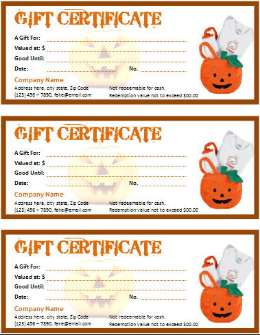 Halloween Gift Certificate For Word | Office Templates Online inside Fresh Halloween Gift Certificate Template Free