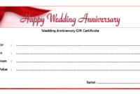 Happy Anniversary Gift Certificate Template Free 6 | Happy regarding Unique Anniversary Gift Certificate Template Free