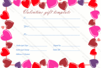 Heart Border Gift Certificate Template – Gift Certificates with New Valentine Gift Certificate Template