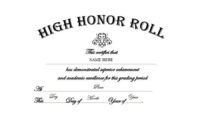 High Honor Roll Free Templates Clip Art & Wording | Geographics with regard to Certificate Of Honor Roll Free Templates