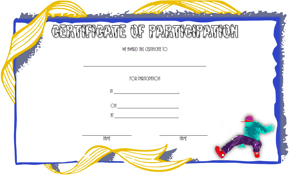 Hip Hop Certificate Template Free For Contest Participation with regard to New Hip Hop Certificate Templates