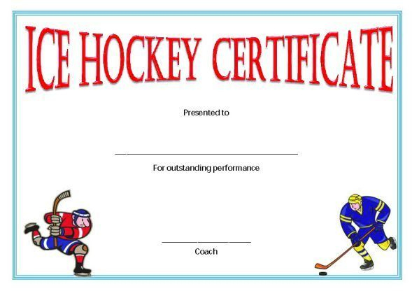 Hockey Certificate Templates In 2020 | Certificate Templates regarding Hockey Certificate Templates