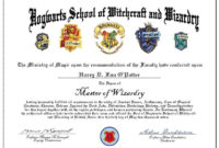 Hogwarts (817×632) | Hogwarts Graduation, Certificate inside Harry Potter Certificate Template
