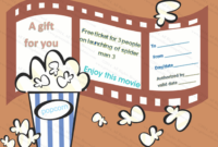 Holiday Gift Certificate Template (Movie, #5530) | Holiday pertaining to Quality Movie Gift Certificate Template