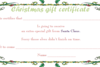 Holiday Gift Certificate Templates (22+ Printable & Editable) within Unique Zoo Gift Certificate Templates Free Download