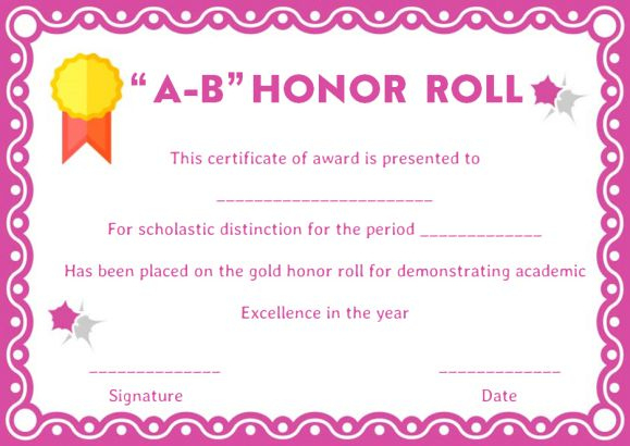 Honor Roll Certificates: 12 Templates To Reward Teachers And inside Honor Roll Certificate Template