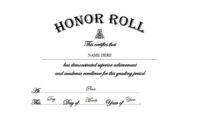 Honor Roll Free Templates Clip Art & Wording | Geographics inside Certificate Of Honor Roll Free Templates