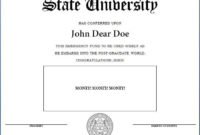 How To Make A Fake Diploma (Template And Tutorial throughout Mock Certificate Template