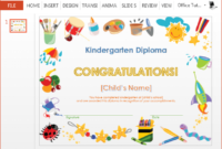 How To Make A Printable Kindergarten Diploma Certificate with Daycare Diploma Template Free