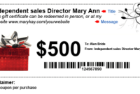 How To Make Money With Mary Kay® Gift Certificates And intended for New Mary Kay Gift Certificate Template