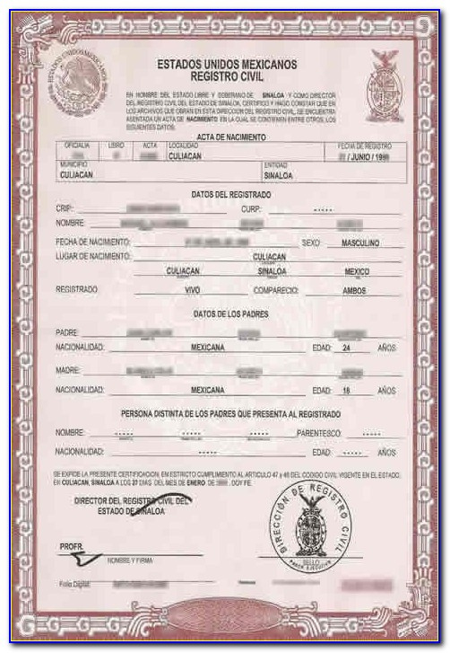 How To Translate A Mexican Birth Certificate To English pertaining to Unique Mexican Marriage Certificate Translation Template