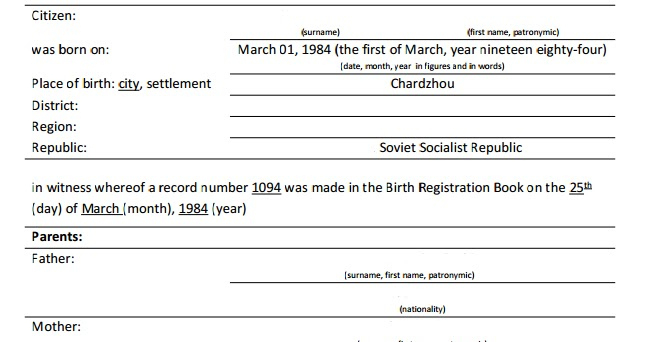 How To Translate Russian Birth Certificate regarding Birth Certificate Translation Template