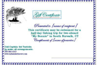 Image Result For Fishing Gift Certificate Template | Gift inside Fishing Gift Certificate Template
