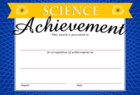 Image: Science Achievement Certificate | Christart with Fresh Science Achievement Award Certificate Templates