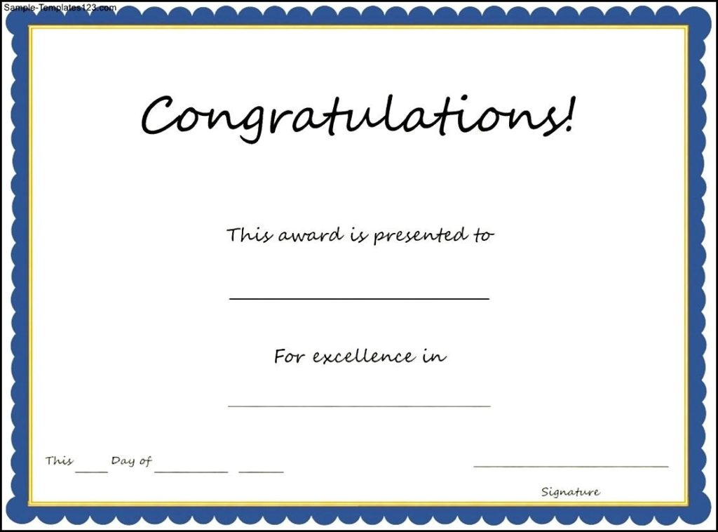 January Certificates For 2017 | Certificate Templates with regard to Fresh Congratulations Certificate Template