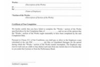 Jct Practical Completion Certificate Template | Certificate pertaining to New Jct Practical Completion Certificate Template