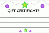 Kids Gift Certificate Template | Gift Card Template intended for Kids Gift Certificate Template