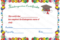 Kindergarten Diploma Certificate | Kindergarten Diploma inside Kindergarten Graduation Certificate Printable