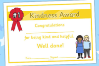 Kindness Award Certificate | Award Certificates, Award intended for Unique Certificate Of Kindness Template Editable Free
