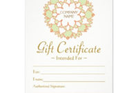 Lotus Healing Arts Gift Certificate | Gift Certificate for Best Yoga Gift Certificate Template Free
