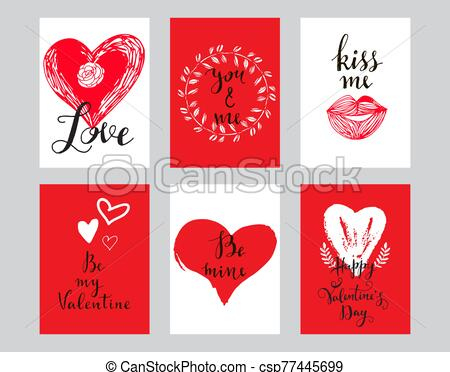 Love Cards Set 7 pertaining to Valentine Gift Certificates Free 7 Designs