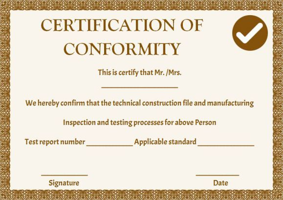 Manufacturing Certificate Of Conformance Templates | Free pertaining to Certificate Of Conformity Template Ideas