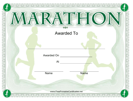 Marathon Award Certificate Template Download Printable Pdf throughout Marathon Certificate Templates