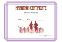 Marathon Participation Certificate Template Free 3 pertaining to Marathon Certificate Template 7 Fun Run Designs