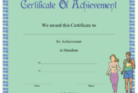 Marathon Printable Certificate for Quality Marathon Certificate Templates