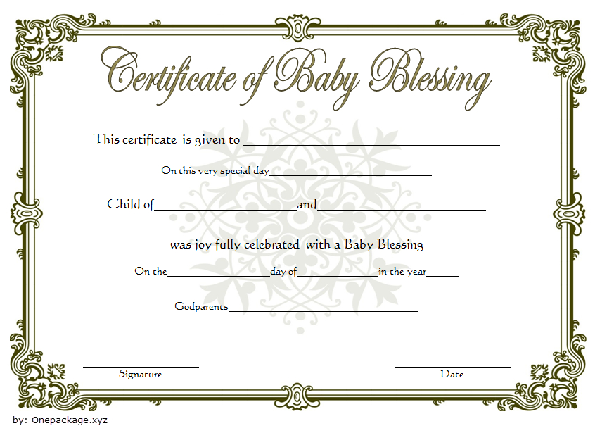 Maria Tenaglia (Mariat516) On Pinterest with Fresh Blessing Certificate Template Free 7 New Concepts