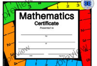 Math Certificate, Pdf Math Certificate, School Certificates, Classroom  Certificates, Templates, End Of Year Certificates, Math Awards in Math Certificate Template