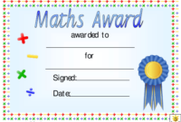 Math Certificate Templates Pdf. Download Fill And Print For with Quality Math Achievement Certificate Templates